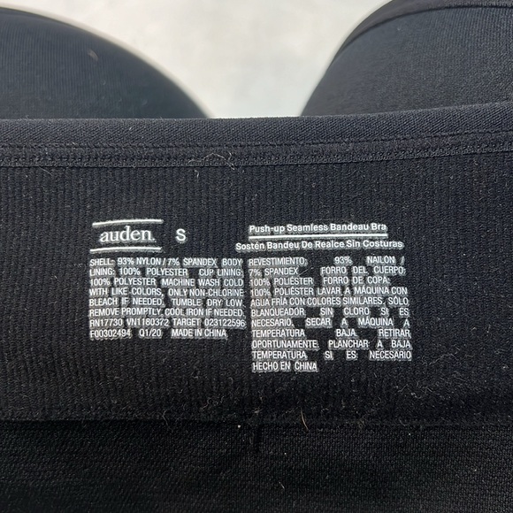 Aerie Strapless Black Pushup Seamless Bandeau Bra. Size Small. NWT. - Picture 5 of 5